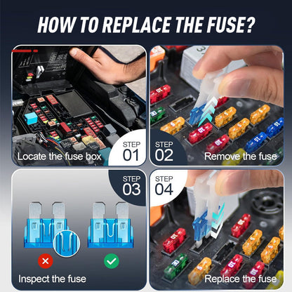 300-Piece Automotive Fuse Kit with Fuse Puller Included
