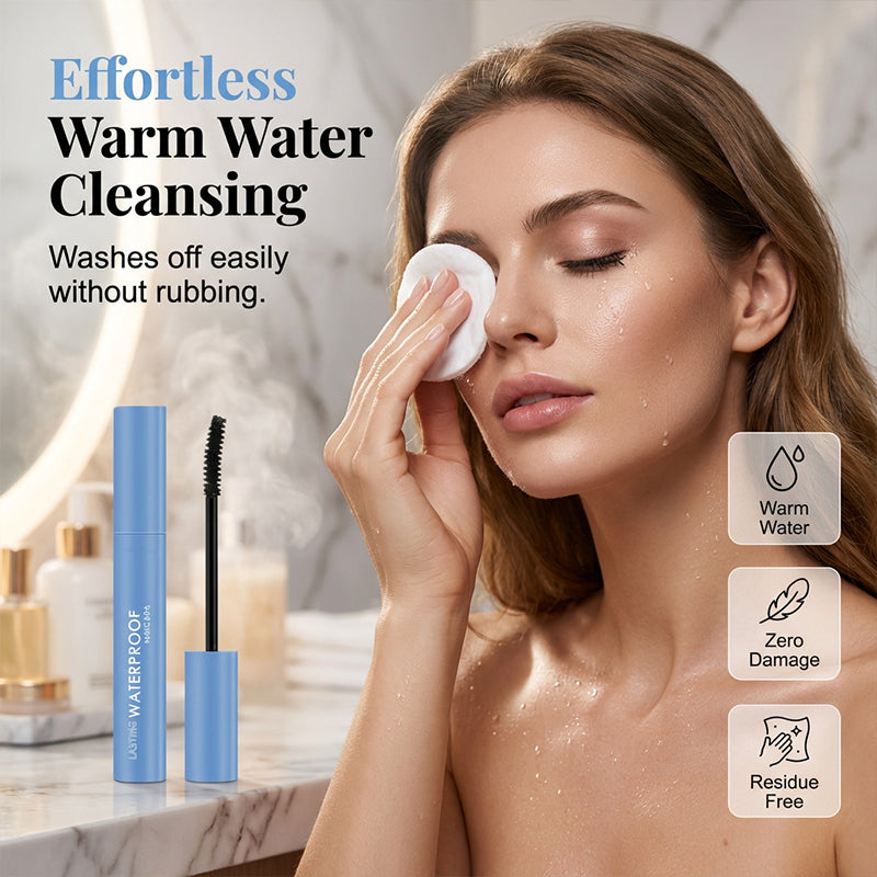 Water-Resistant Mascara for Ultimate Volume & Length | Smudge-Proof & Fast-Drying | Curved Brush for Lift | Black 4 g