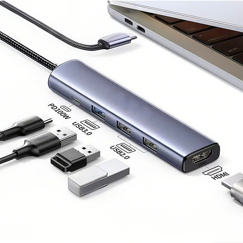 USB-C Hub with 4K HDMI Output – 5 Functions