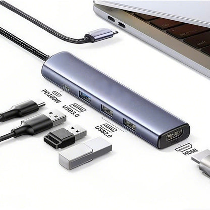 USB-C Hub with 4K HDMI Output – 5 Functions