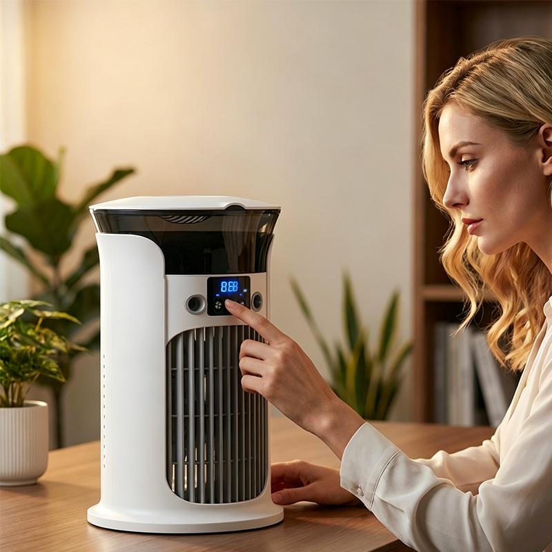 Desktop Fan and Air Cooler – 3-in-1 Cooling Device