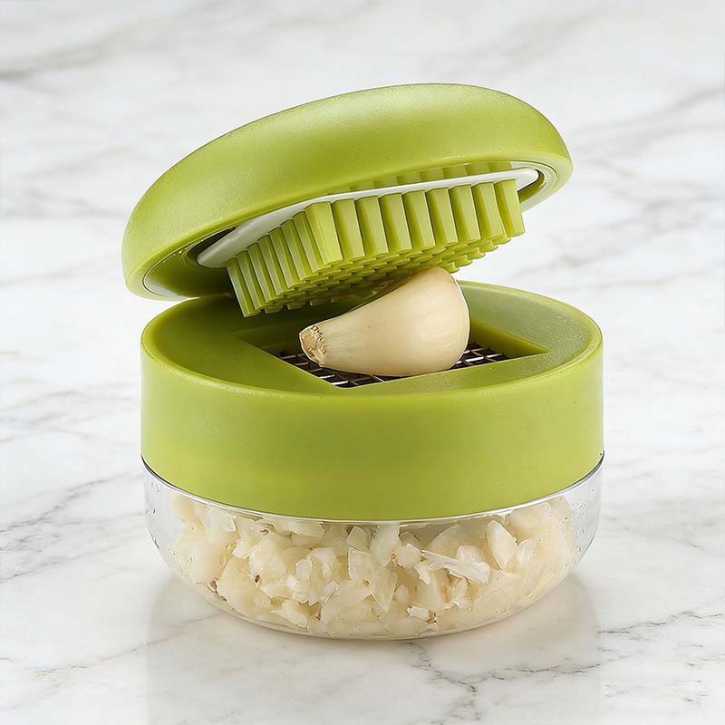 Garlic Master | Manual Press with Stainless Steel Catcher for Garlic and More