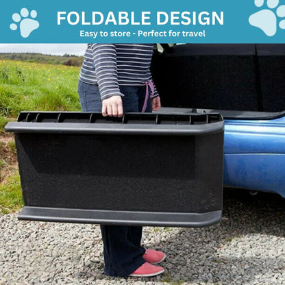Foldable Pet Ramp with Non-Slip Surface for Easy Access