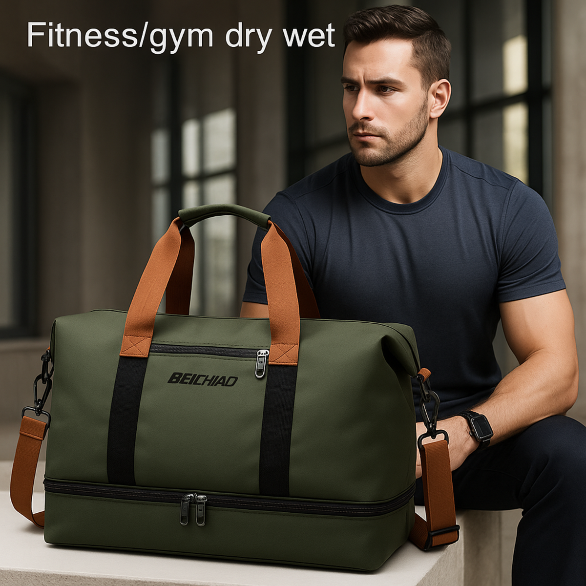 Portable Duffle Bag for Fitness - Ideal for Travel and Short Trips