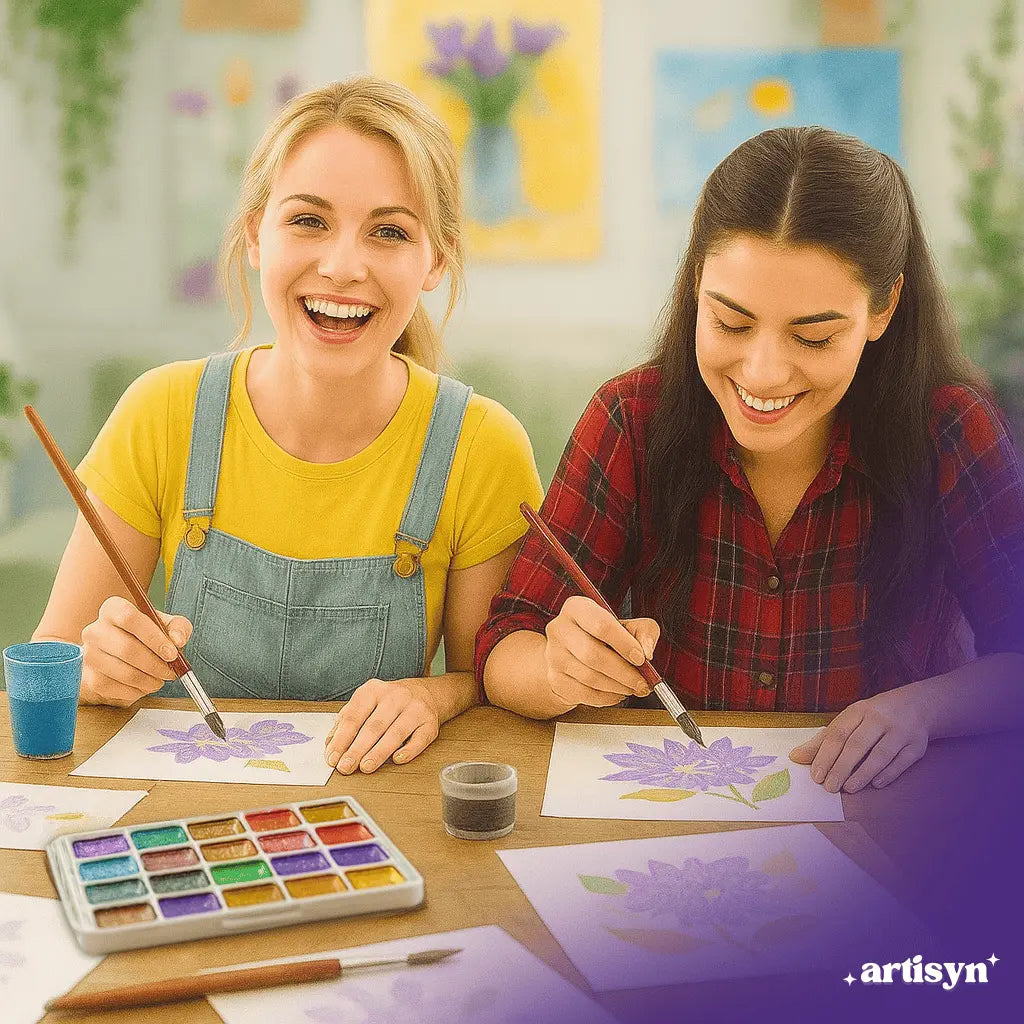 Vibrant Watercolor Palette with 48 Shades | Complete Art Set for Beginners