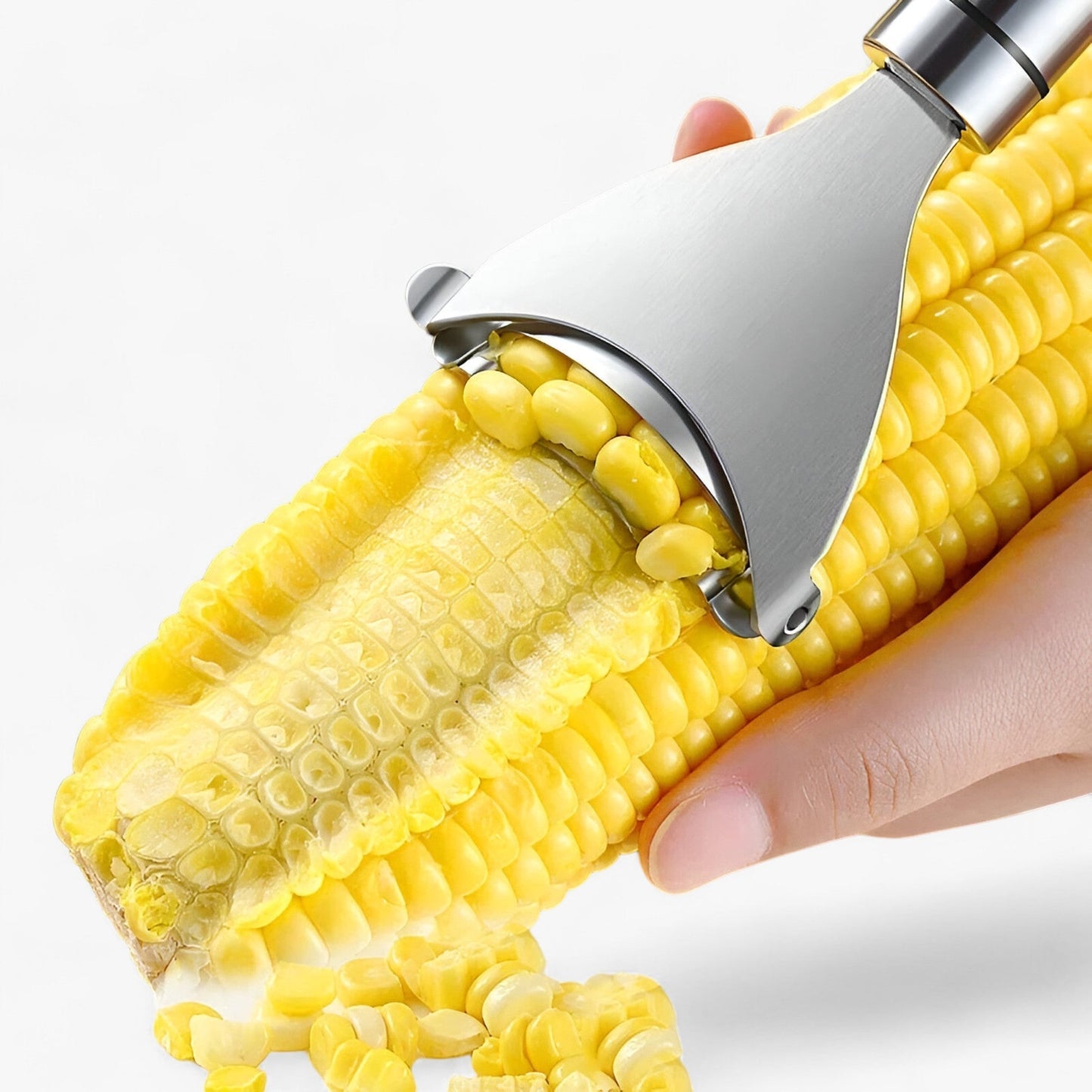 Stainless Steel Peeler for Corn on the Cob - Easy Corn Removal Tool