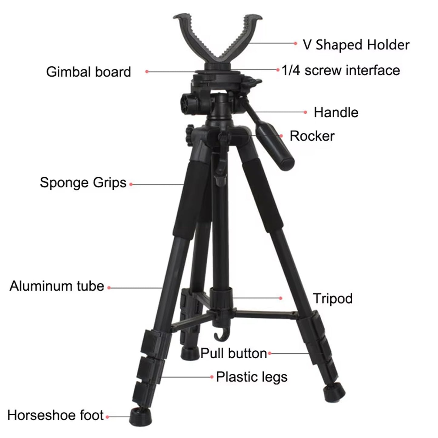 Aluminum Tripod for Precision Shooting – StalixPod Hunting Support