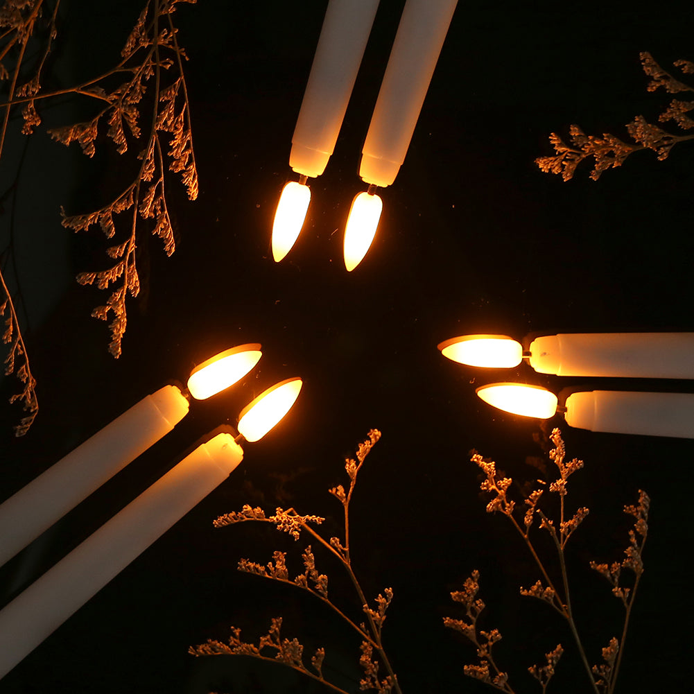 LED Luminary Candles - Set of Standing Decorative Lights