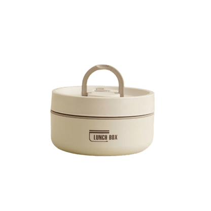 Insulated Stackable Lunch Container in Stainless Steel with Leakproof Lid and Handle