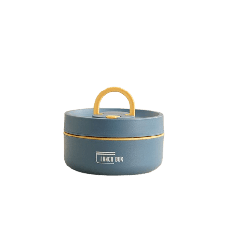 Insulated Stackable Lunch Container in Stainless Steel with Leakproof Lid and Handle