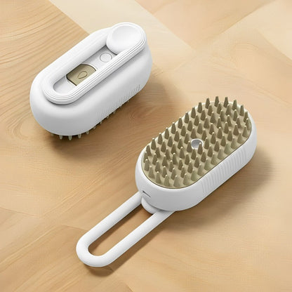 Steam Brush for Cat Grooming – Pet Hair Care Tool