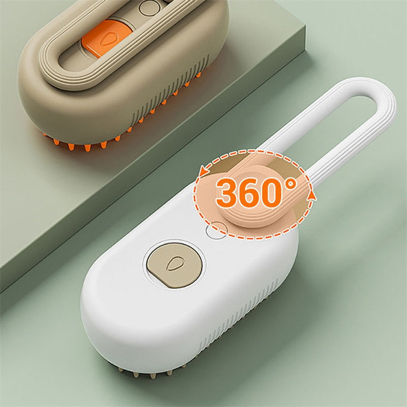 Steam Brush for Cat Grooming – Pet Hair Care Tool