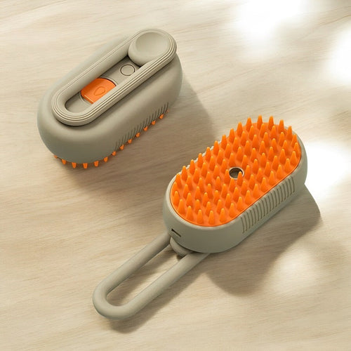 Steam Brush for Cat Grooming – Pet Hair Care Tool