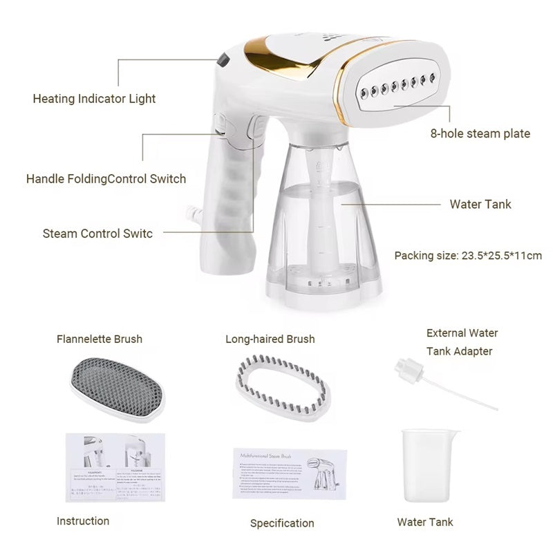 Travel-Friendly Garment Steamer with Fast Heating Function