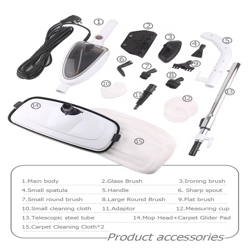 Multi-Surface Steam Mop with Quick Heating Function