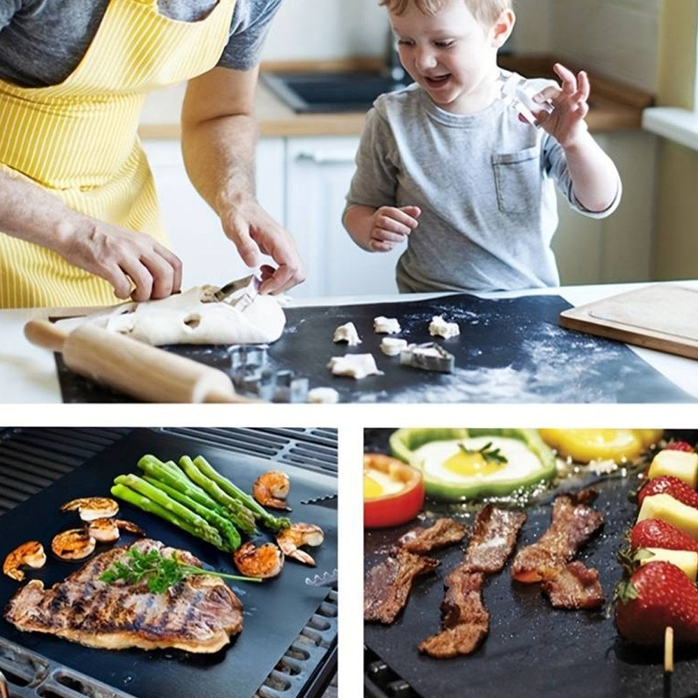 Reusable Teflon Baking Mats 40x33 cm – Pack of 5