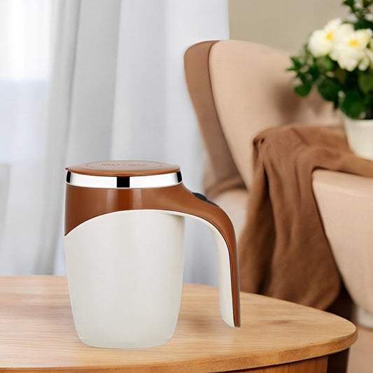Self-Stirring Mug with Magnetic Base - Automatic Mix Function