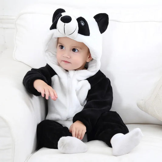 Baby Fleece Overall - Animal Onesie for Infants