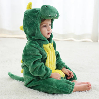 Baby Fleece Overall - Animal Onesie for Infants