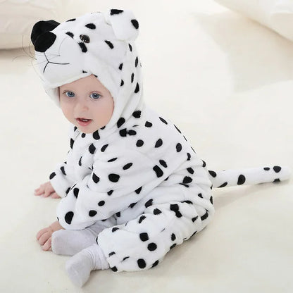 Baby Fleece Overall - Animal Onesie for Infants