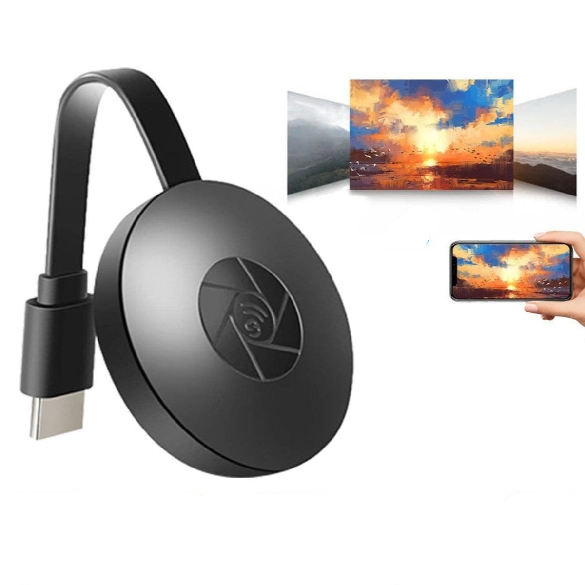 Wireless HDMI Dongle for Full HD Streaming | Compatible with iOS, Android & Windows