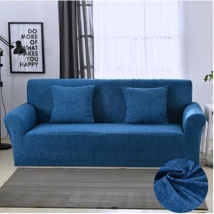Versatile Sofa Protector with Elastic Fit and Coordinating Pillow Covers
