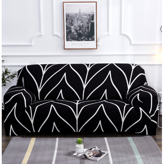 Versatile Sofa Protector with Elastic Fit and Coordinating Pillow Covers