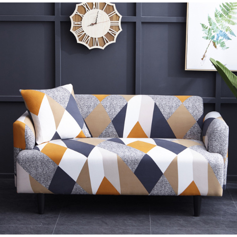 Versatile Sofa Protector with Elastic Fit and Coordinating Cushions