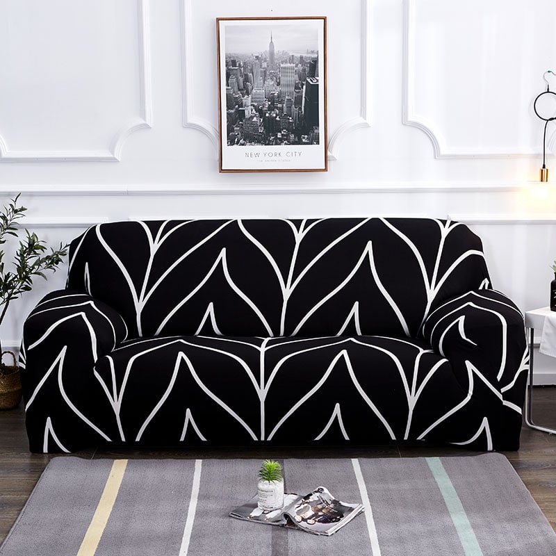 Versatile Sofa Protector with Elastic Fit and Coordinating Pillow Covers
