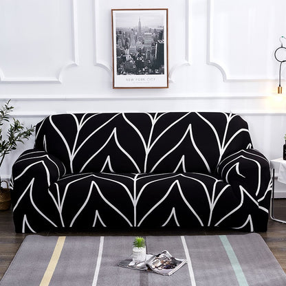 Versatile Sofa Protector with Elastic Fit and Coordinating Pillow Covers