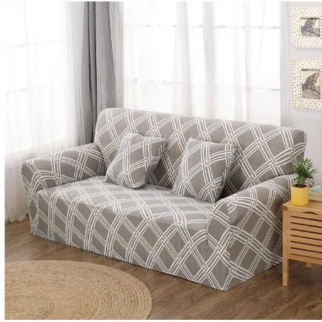 Versatile Sofa Protector with Elastic Fit and Coordinating Pillow Covers