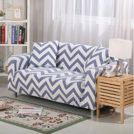 Versatile Sofa Protector with Elastic Fit and Coordinating Pillow Covers