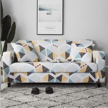Versatile Sofa Protector with Elastic Fit and Coordinating Pillow Covers