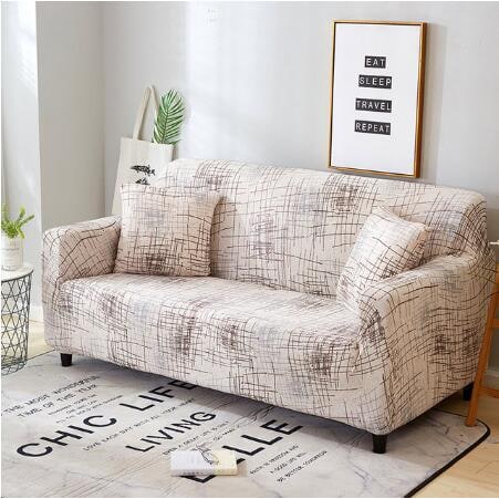 Versatile Sofa Protector with Elastic Fit and Coordinating Pillow Covers