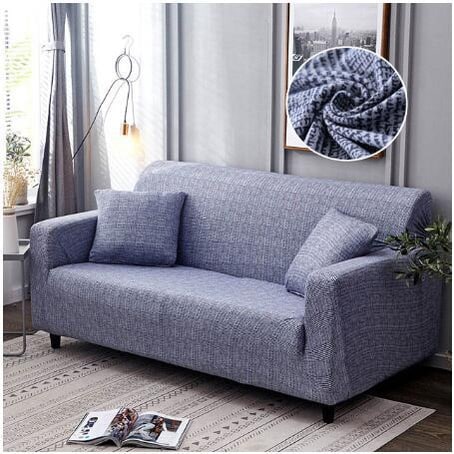 Versatile Sofa Protector with Elastic Fit and Coordinating Pillow Covers
