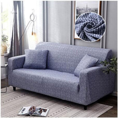 Versatile Sofa Protector with Elastic Fit and Coordinating Pillow Covers