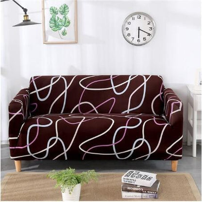 Versatile Sofa Protector with Elastic Fit and Coordinating Pillow Covers