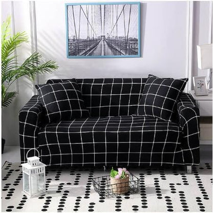 Versatile Sofa Protector with Elastic Fit and Coordinating Cushions