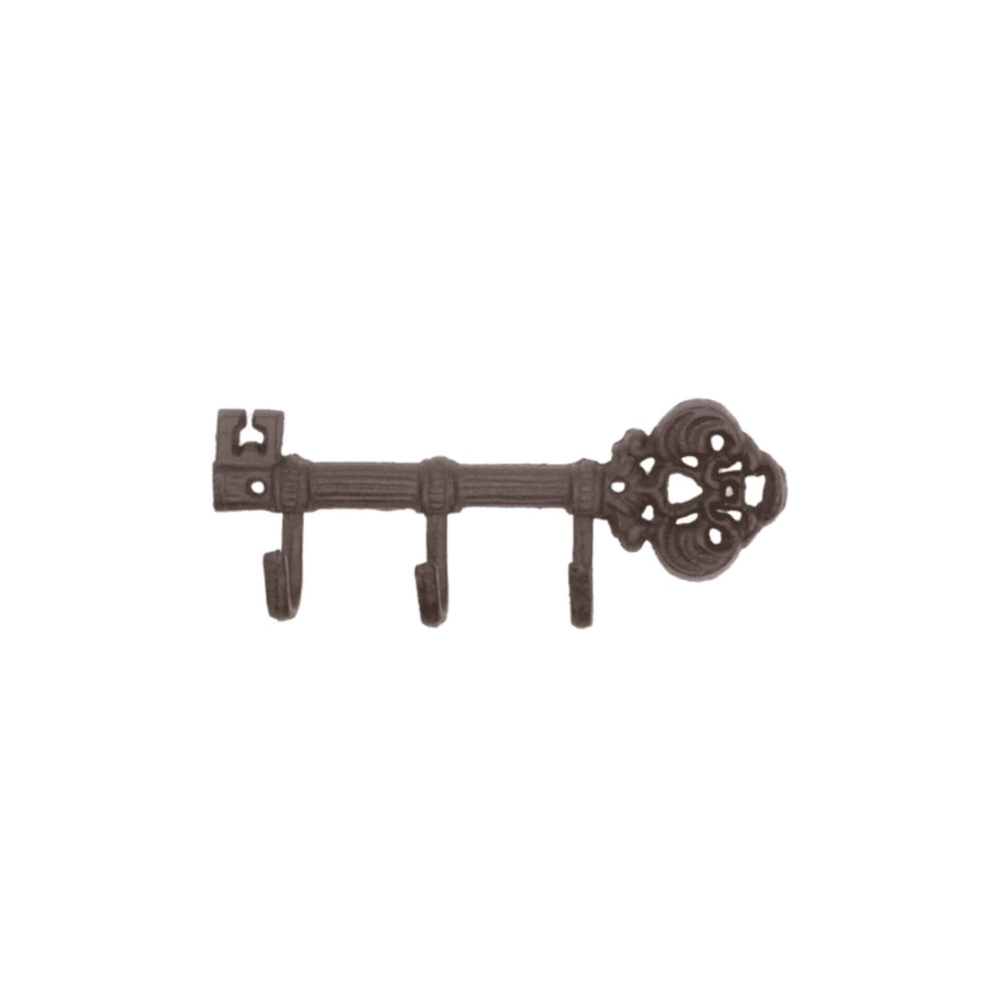Vintage Key-Inspired Wall Hook with 3 Durable Hangers