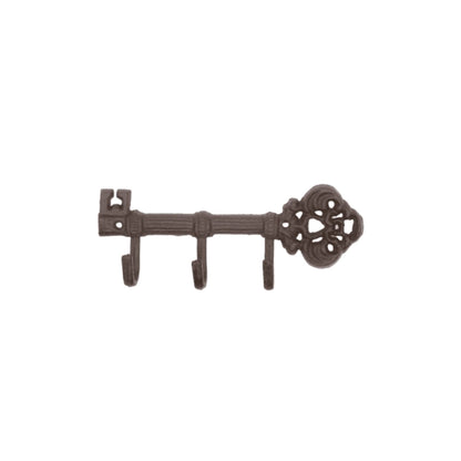 Vintage Key-Inspired Wall Hook with 3 Durable Hangers