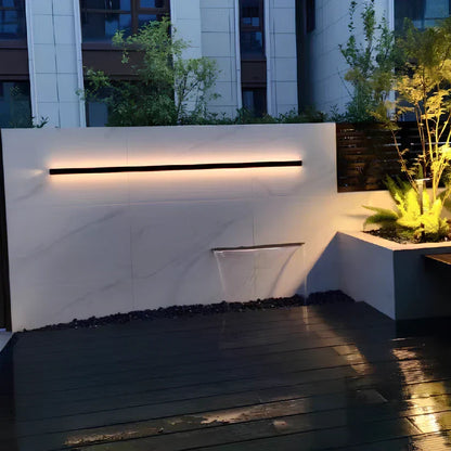 Black Aluminium LED Outdoor Wall Light