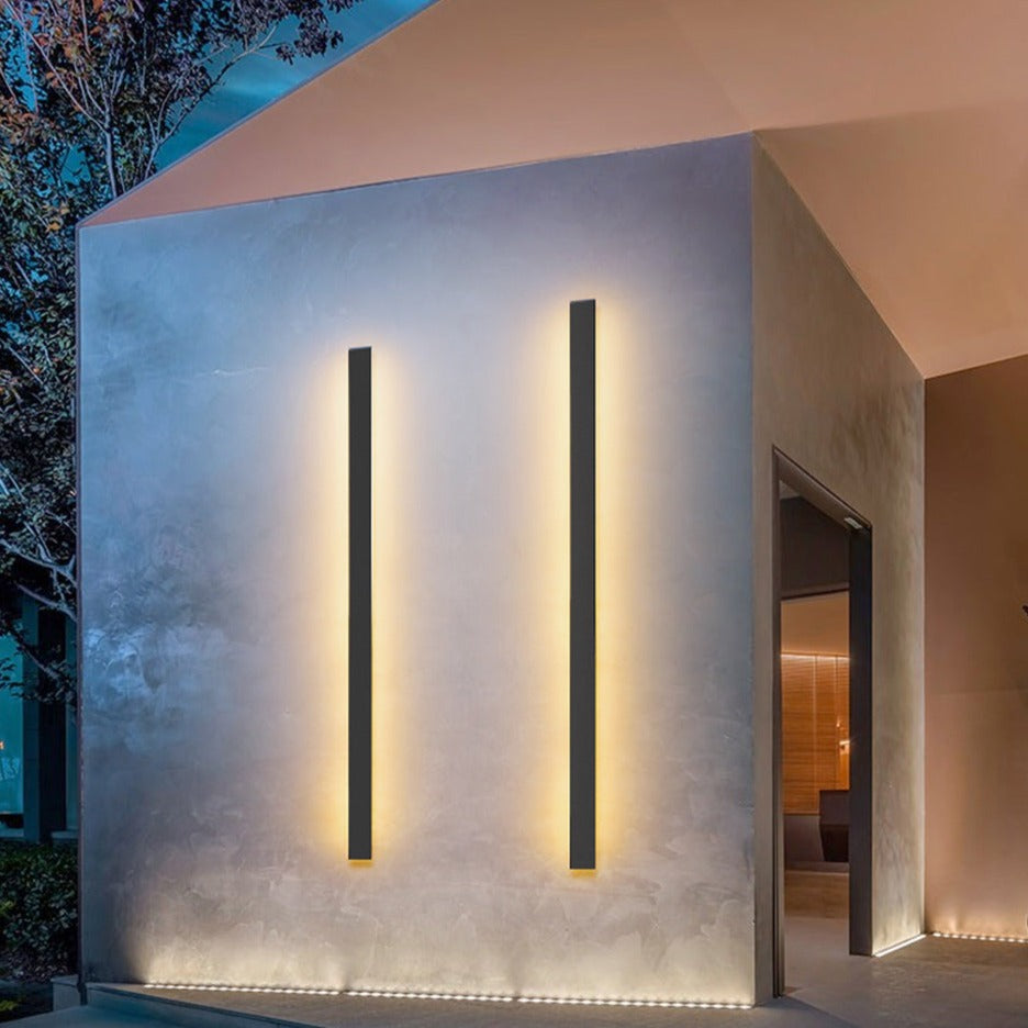 Black Aluminium LED Outdoor Wall Light