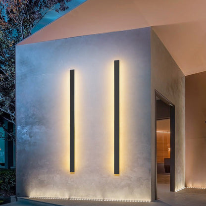 Black Aluminium LED Outdoor Wall Light