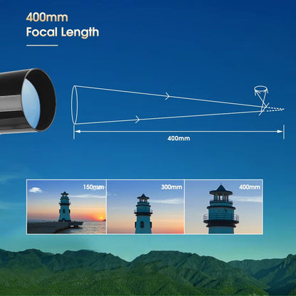60mm Refractor Telescope for Beginners - Ideal for Astronomy & Land Viewing