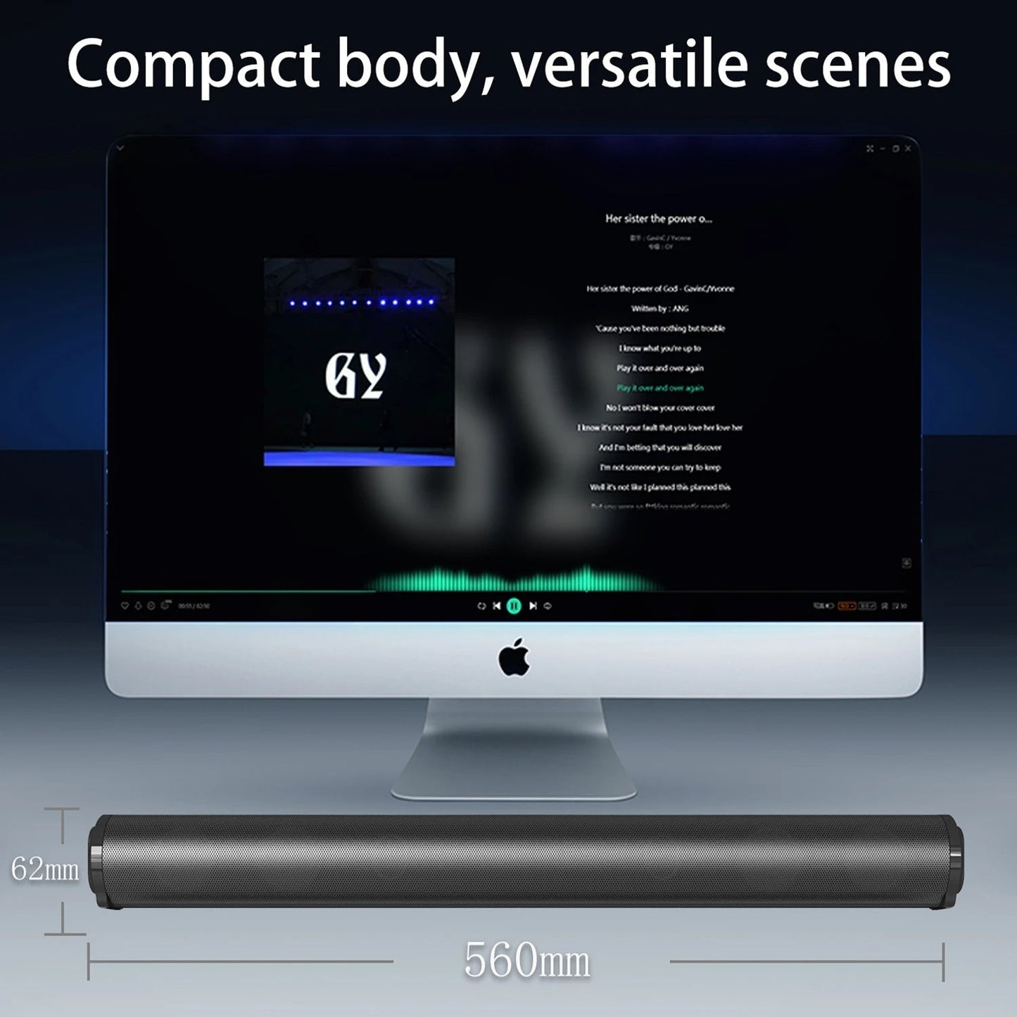 Soundbar with Subwoofer for Enhanced Audio Experience