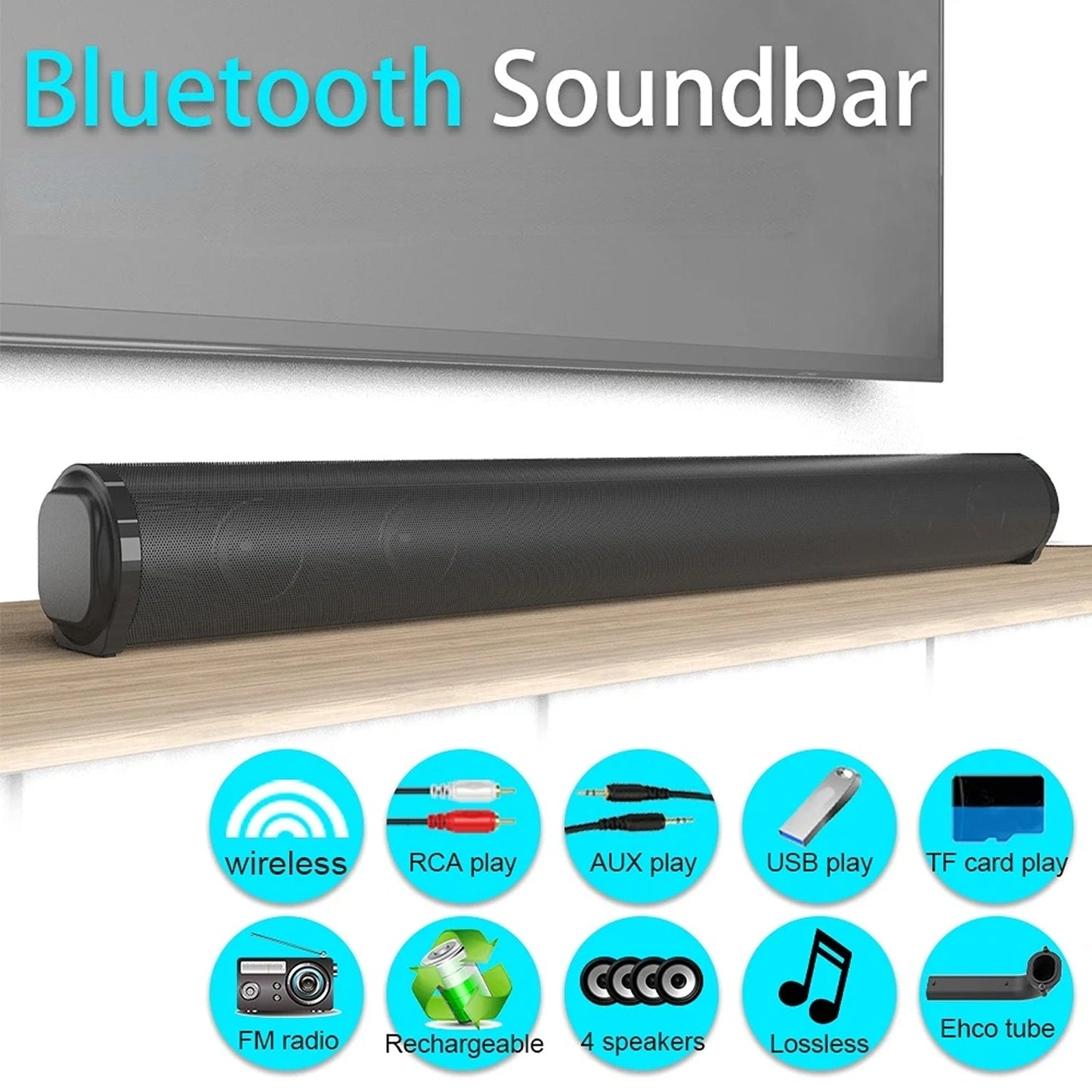 Soundbar with Subwoofer for Enhanced Audio Experience