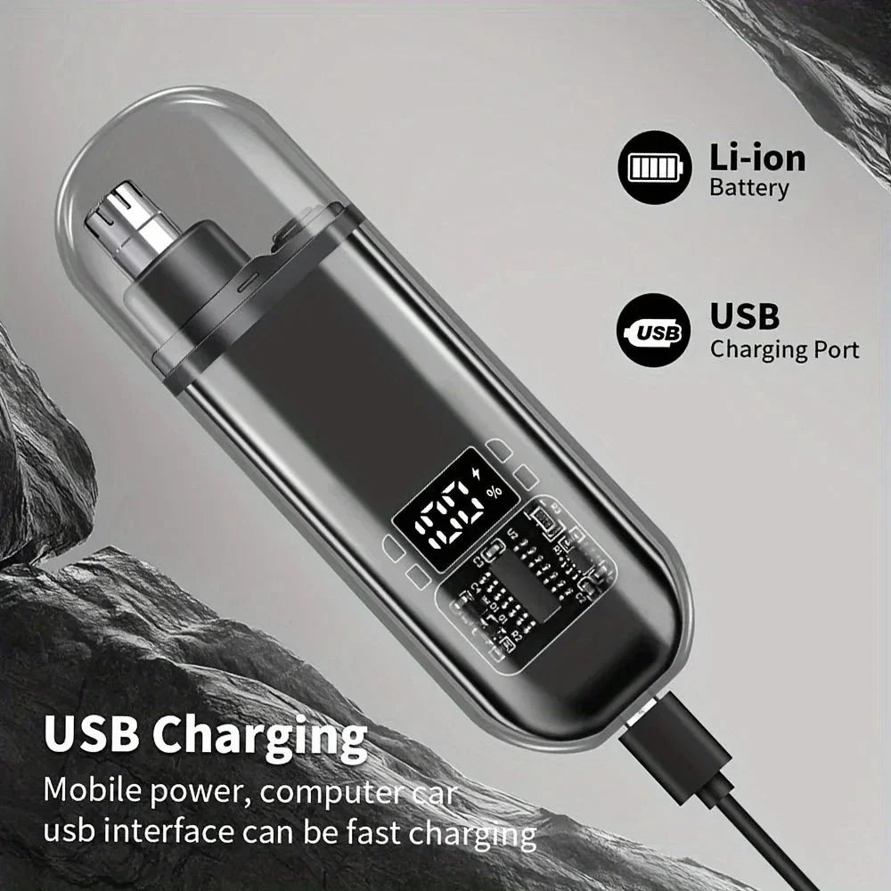 Travel-Friendly Nose and Ear Hair Trimmer