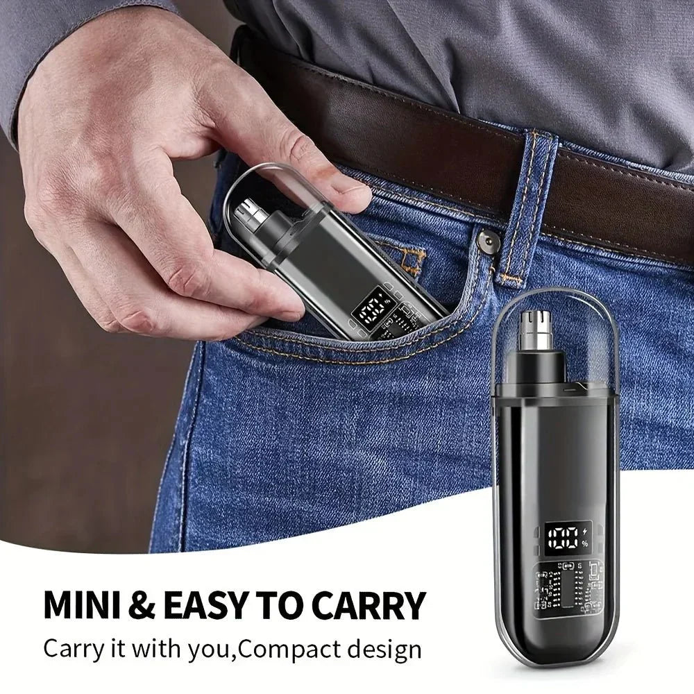 Travel-Friendly Nose and Ear Hair Trimmer