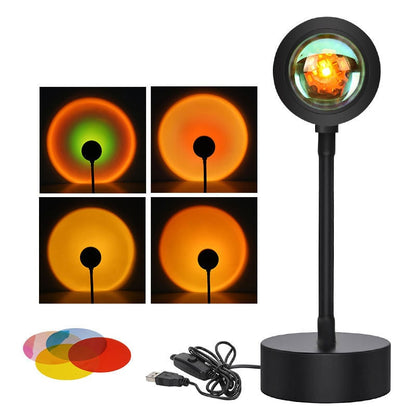Tranquil Horizon LED Projector with Adjustable Stand