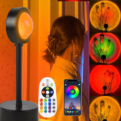 Tranquil Horizon LED Projector with Adjustable Stand